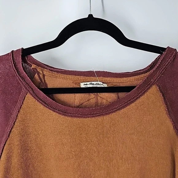 We The Free Burgundy and Mustard Top - Picture 3 of 14